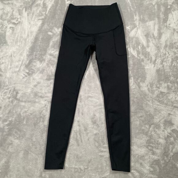 Fanka Leggings XS Black Body Sculpt 7/8 Compression Smoothing Running Workout - Picture 6 of 10